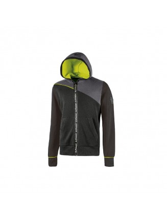 Felpa U-Power Jupiter full zip con cappuccio