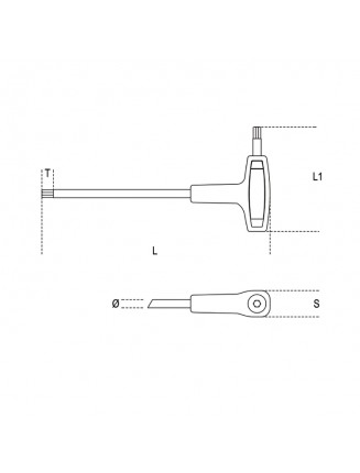 Chiavi esagonali 96T con impugnatura - Beta
